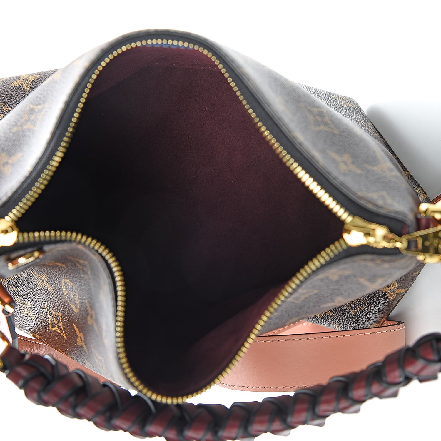 Louis Vuitton Monogram Beaubourg Hobo Mini Bordeaux Red Peach Safran Blue Jean Blue 5 of 10