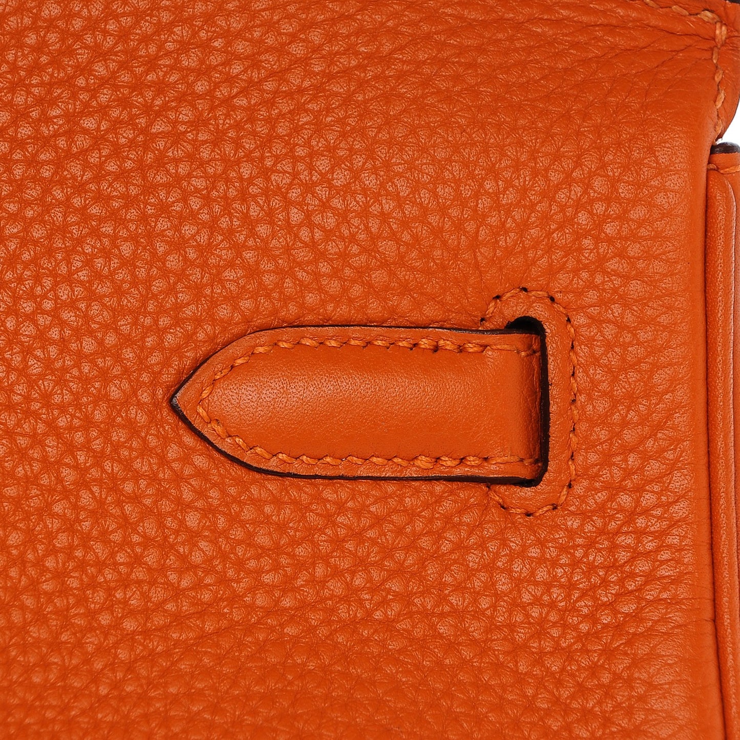 Taurillon Clemence Birkin 40 Orange