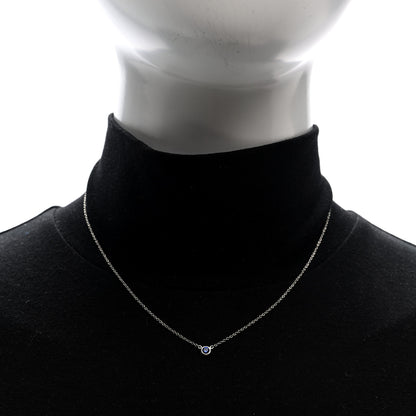 Tiffany Platinum Blue Sapphire .11ct Elsa Peretti Color by the Yard Necklace 2 of 5
