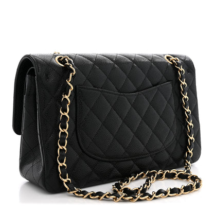 Chanel Caviar Quilted Medium Double Flap Black 3 of 11