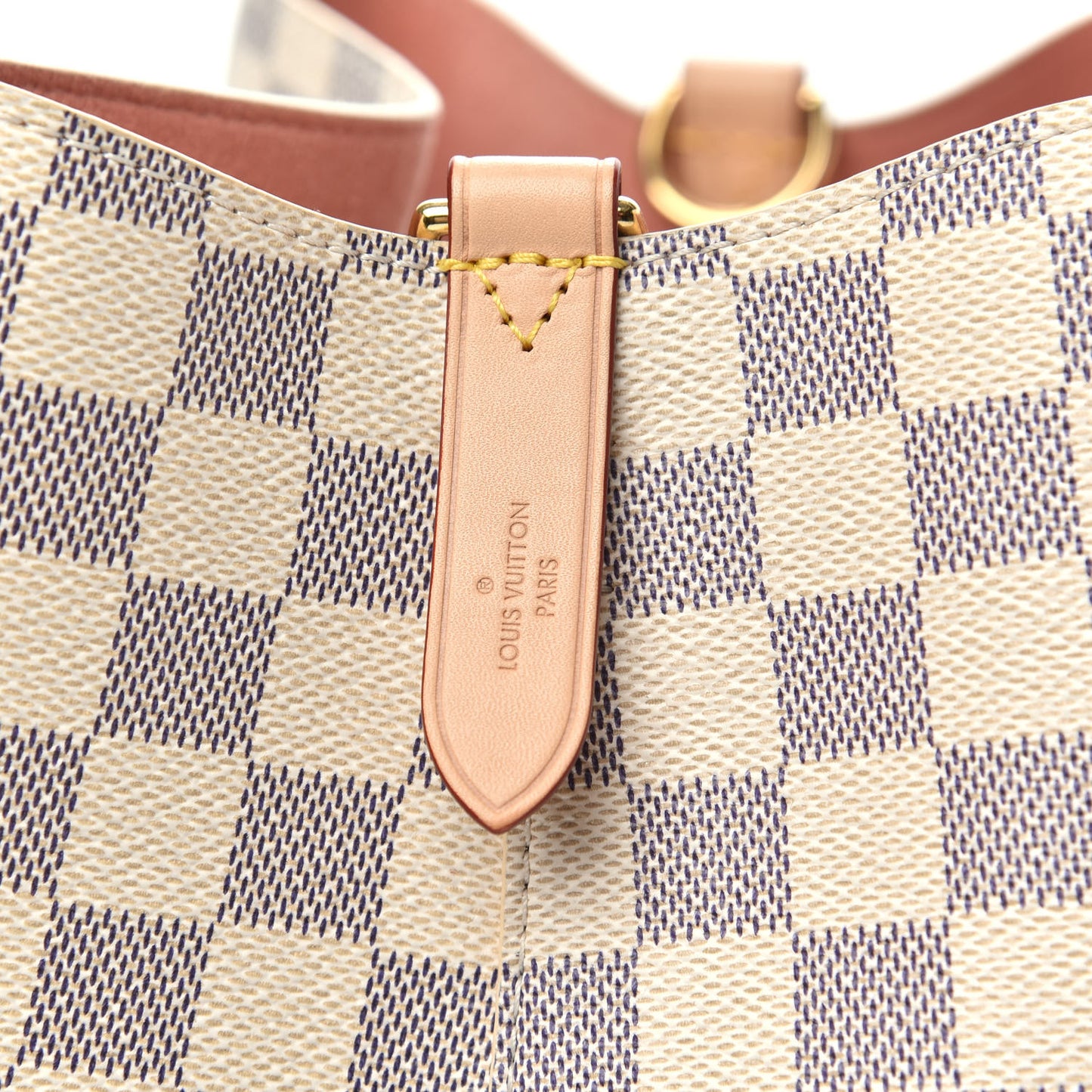 Damier Azur Braided Neonoe MM Peach Cream