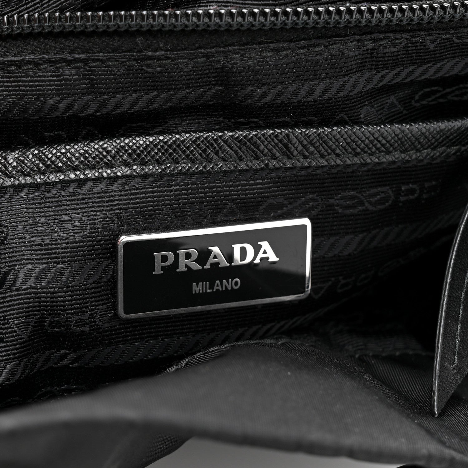 Prada Nylon New Vela Studded Backpack Black Fuoco 6 of 12