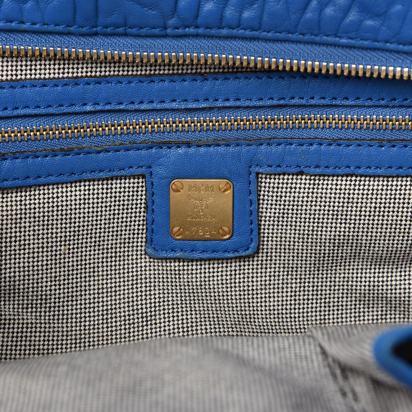 Lambskin Studded Shoulder Bag Blue