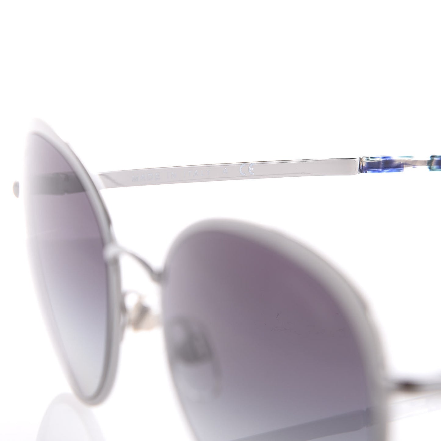 Round Spring Sunglasses 4206 Silver