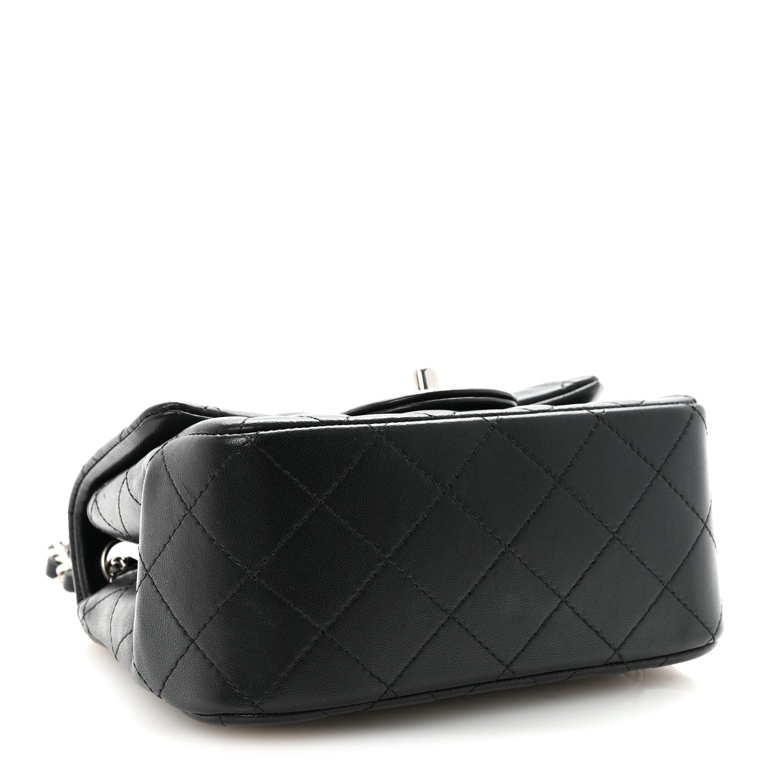 Chanel Lambskin Quilted Mini Square Flap Black 4 of 11