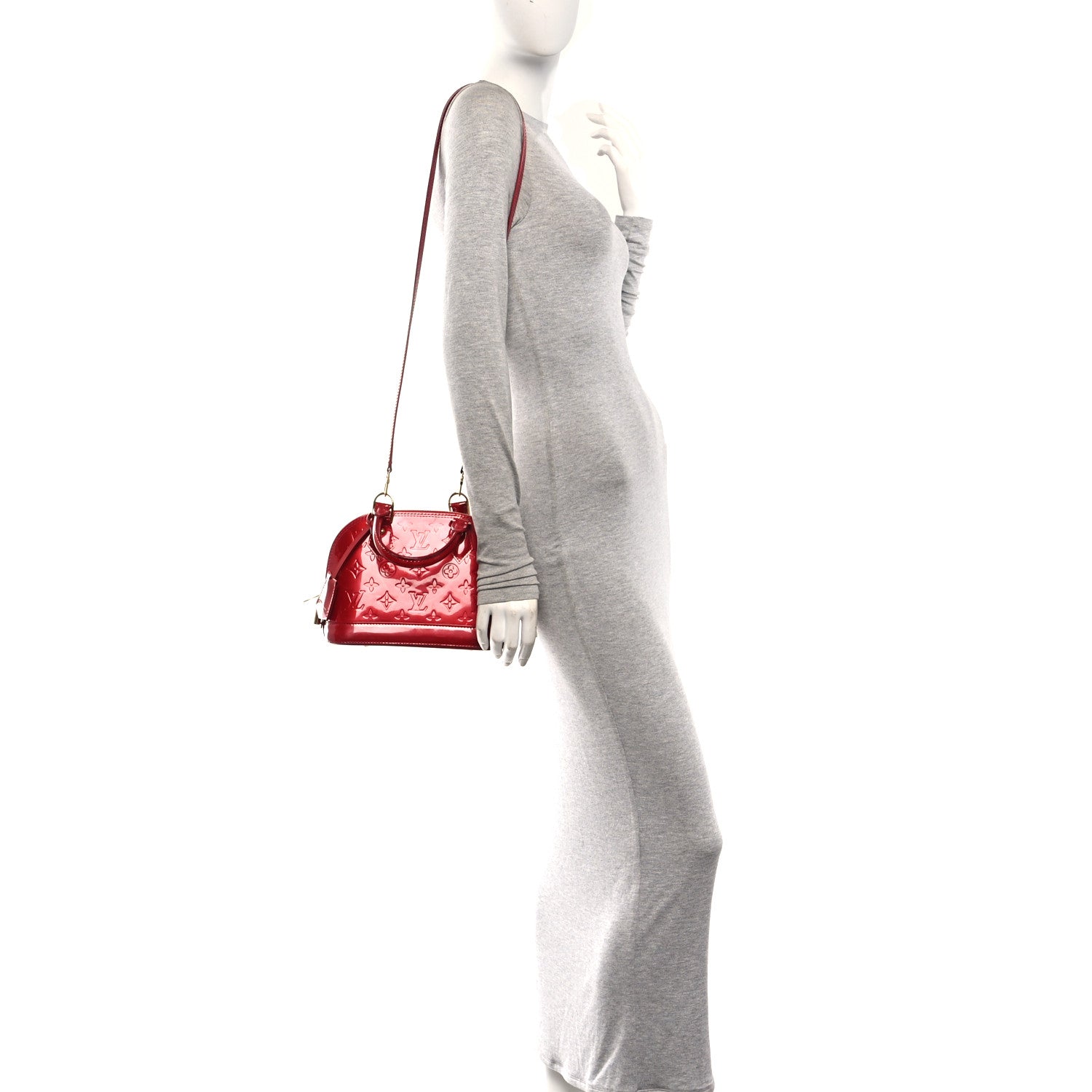 Louis Vuitton Vernis Alma BB Rose Indien 2 of 10