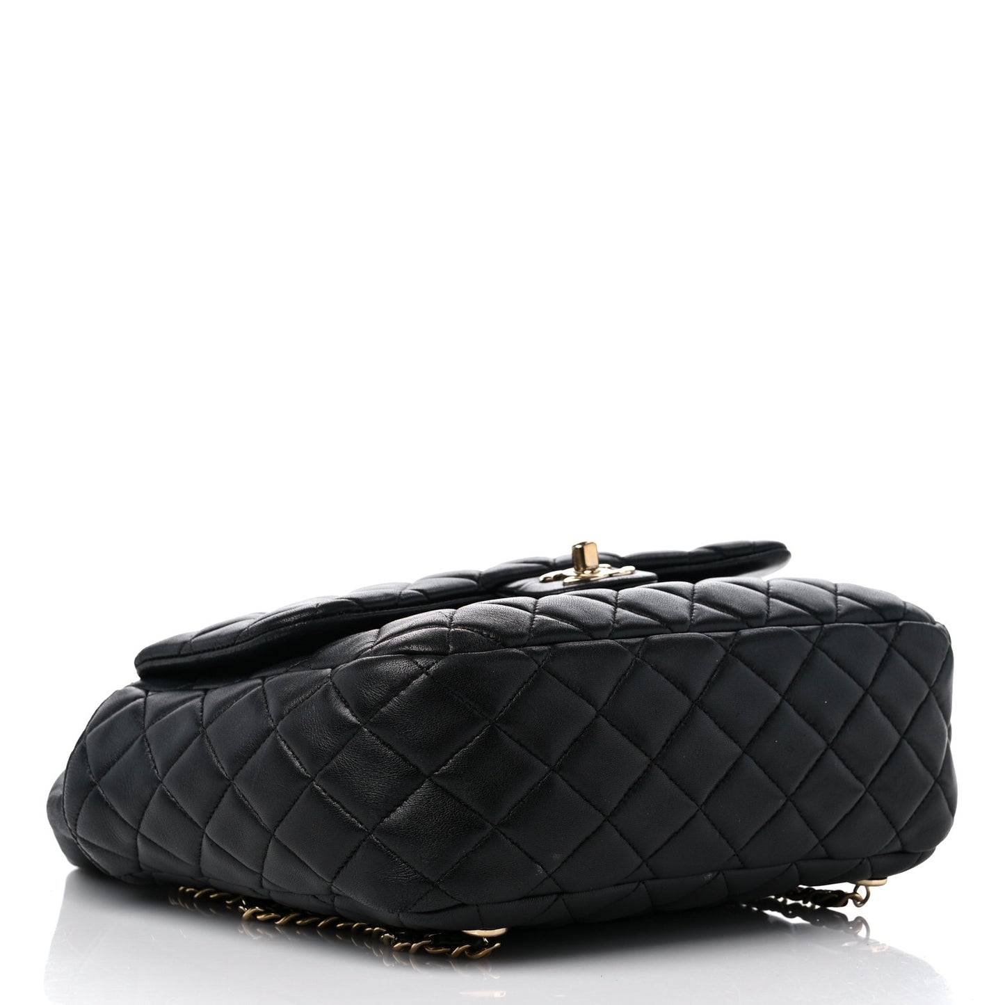 Lambskin Quilted Large In Seoul Backpack Black