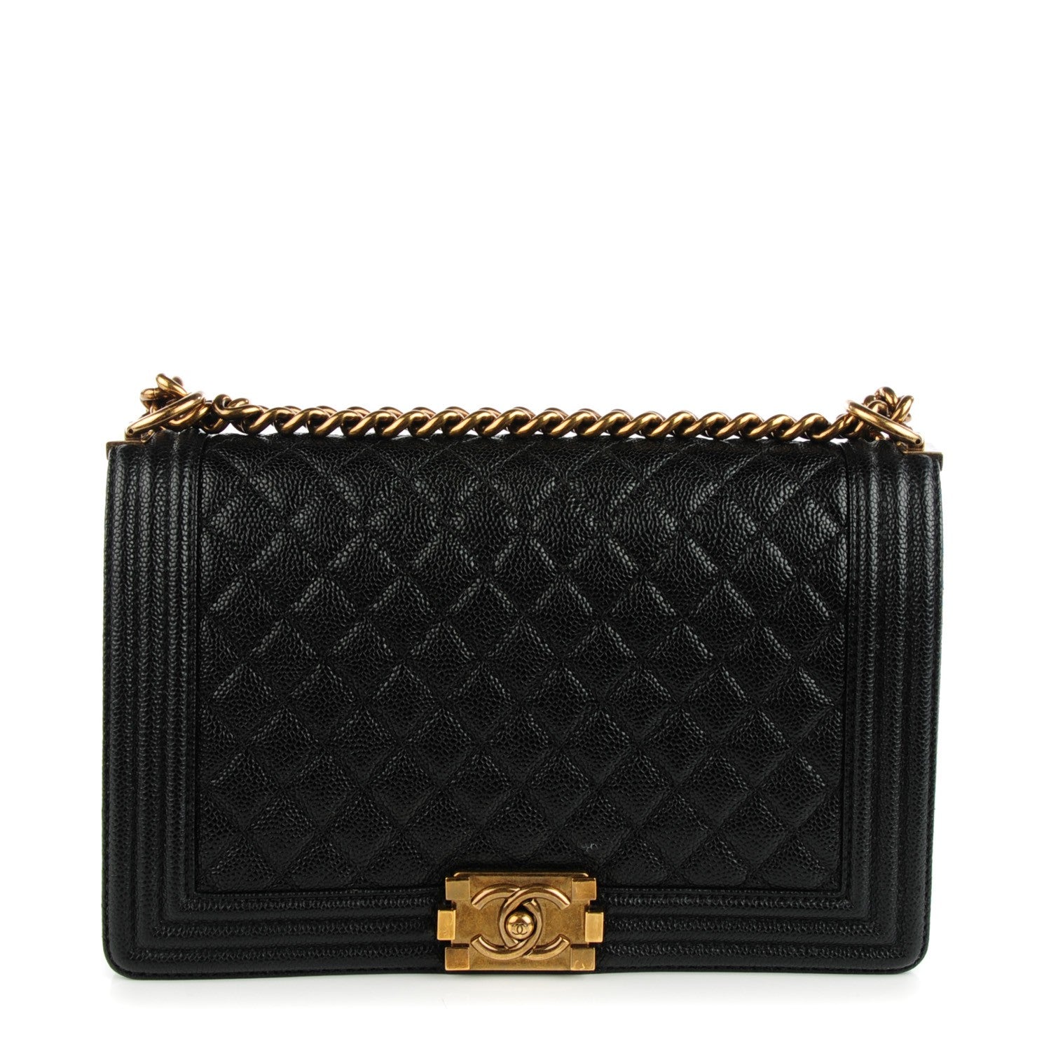 Chanel Caviar Quilted New Medium Boy Flap Black 1 of 9