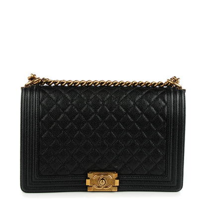Chanel Caviar Quilted New Medium Boy Flap Black 1 of 9