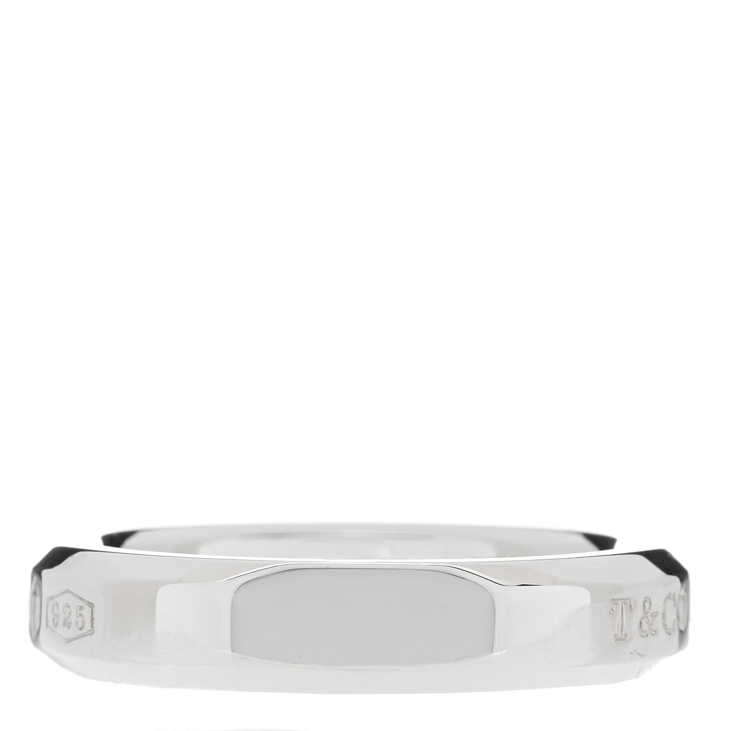 Sterling Silver Makers Narrow Slice Ring 50 5.5
