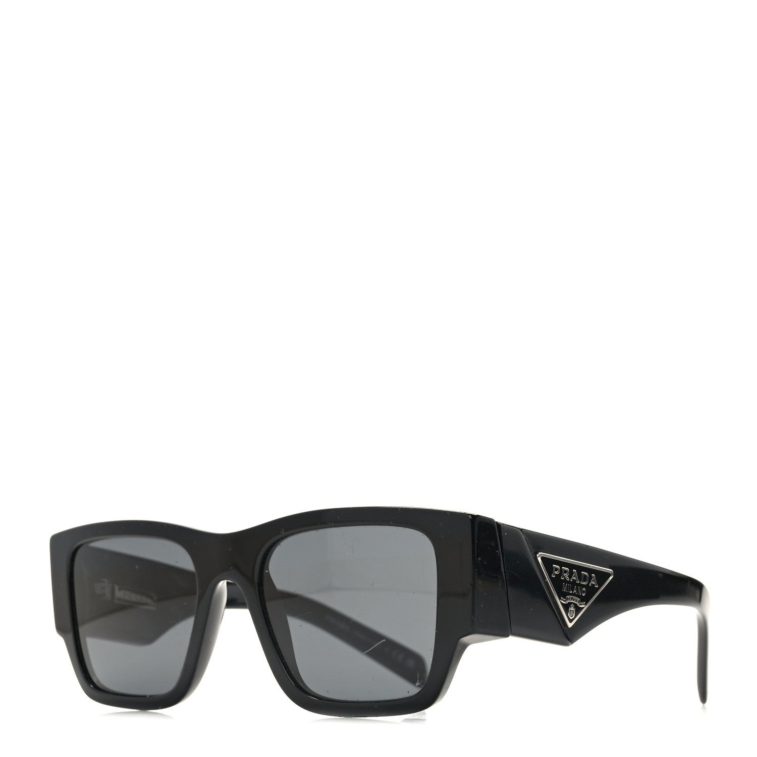 Prada Acetate Symbole Sunglasses SPR 10Z Black 1 of 8