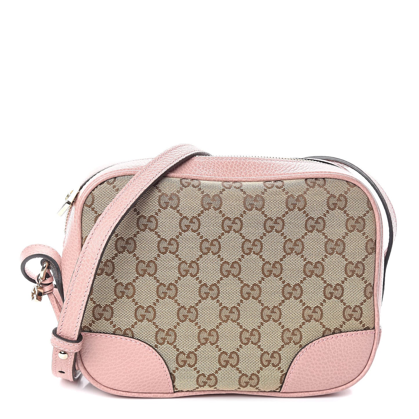 Monogram Mini Bree Messenger Bag Beige Soft Pink