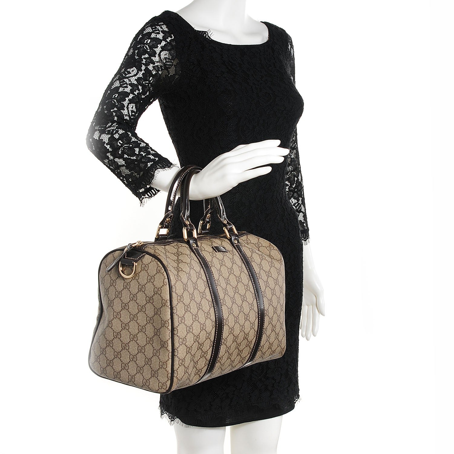 Gucci GG Plus Monogram Medium Joy Boston Dark Brown 2 of 7