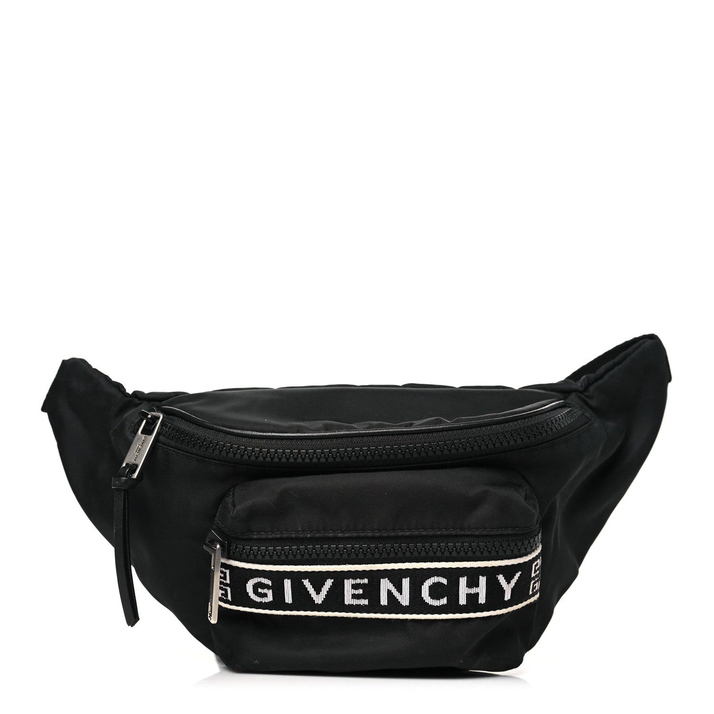 Nylon Logo Belt Bag Black