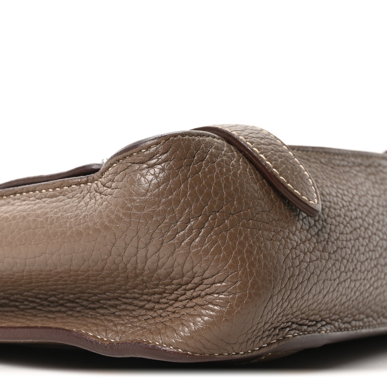Hermes Taurillon Clemence Steve Messenger 28 Etoupe 9 of 10