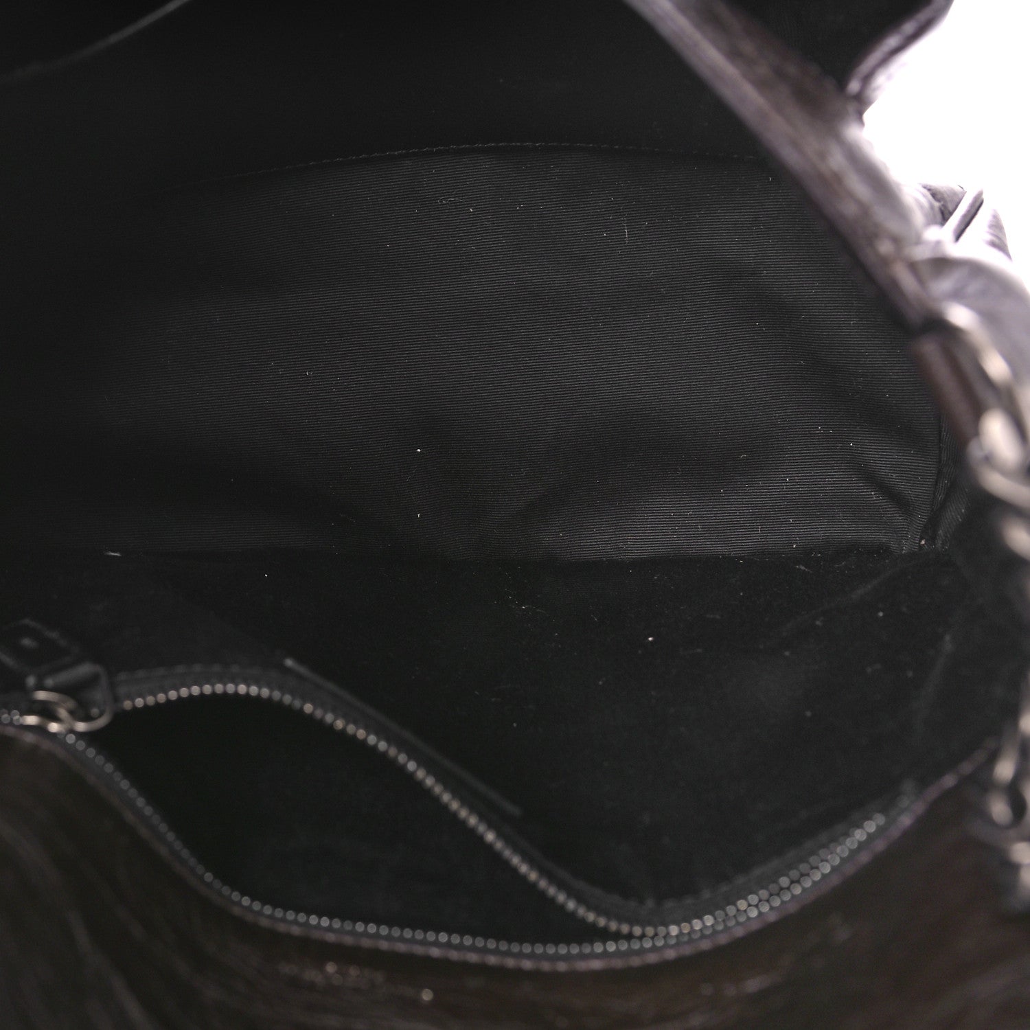 Saint Laurent Crinkled Calfskin Matelasse Monogram Medium Niki Chain Satchel Chocolate 5 of 8