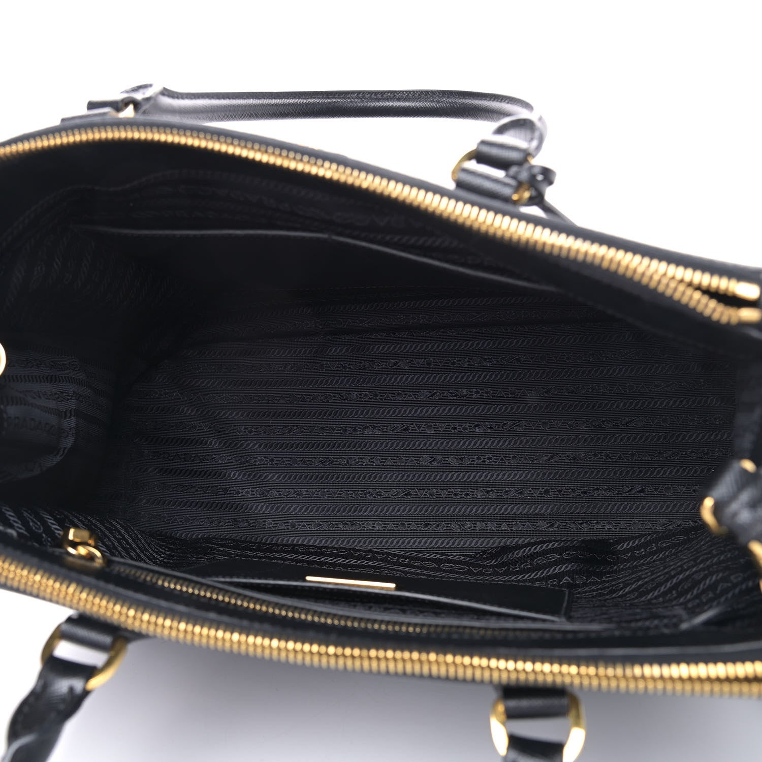 Prada Saffiano Medium Galleria Double Zip Tote Black 5 of 11