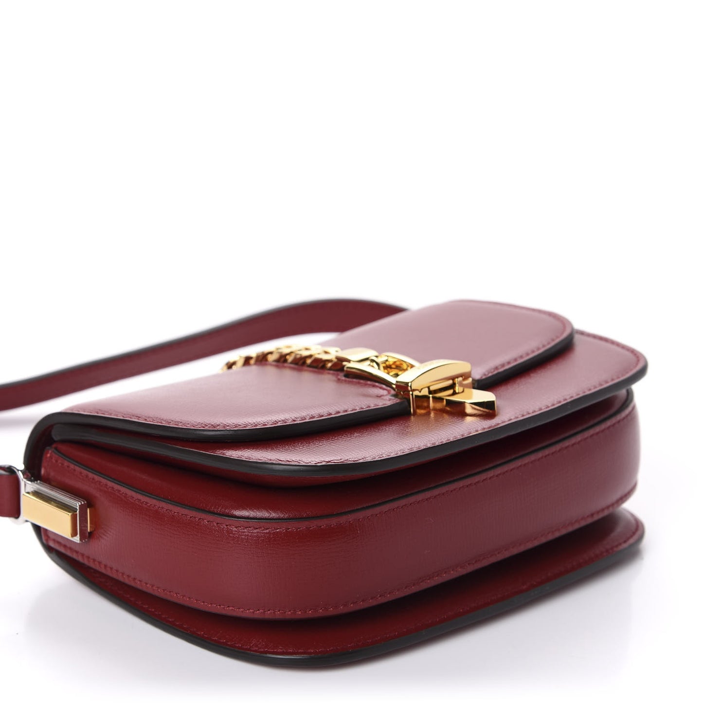 Azalea Calfskin Mini Sylvie 1969 Flap Messenger Bag New Cherry Red