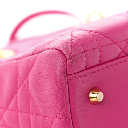 Christian Dior Lambskin Cannage Medium Lady Dior Pink 18 of 30