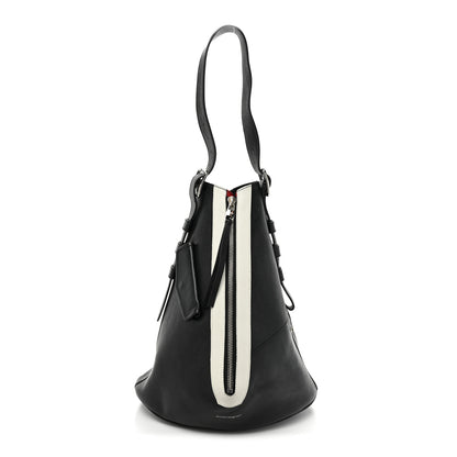 Alexander McQueen Calfskin Zipper Shoulder Bag Black 3 of 15