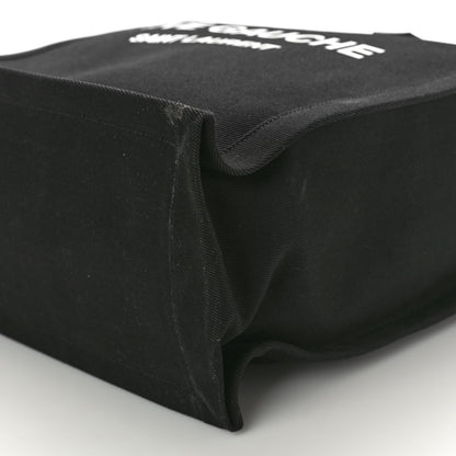 Saint Laurent Linen Calfskin Rive Gauche North South Tote Black 10 of 14