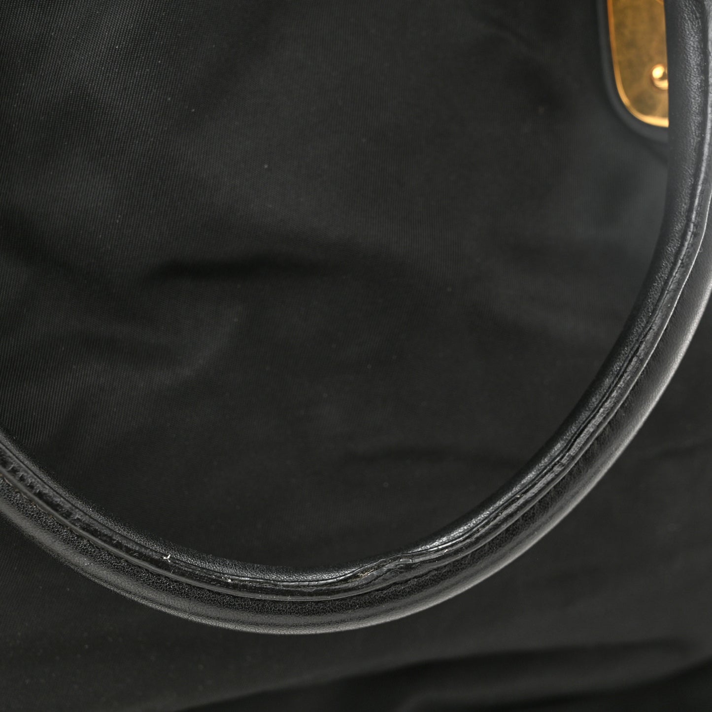 Tessuto Nylon Soft Calfskin Shopping Satchel Black