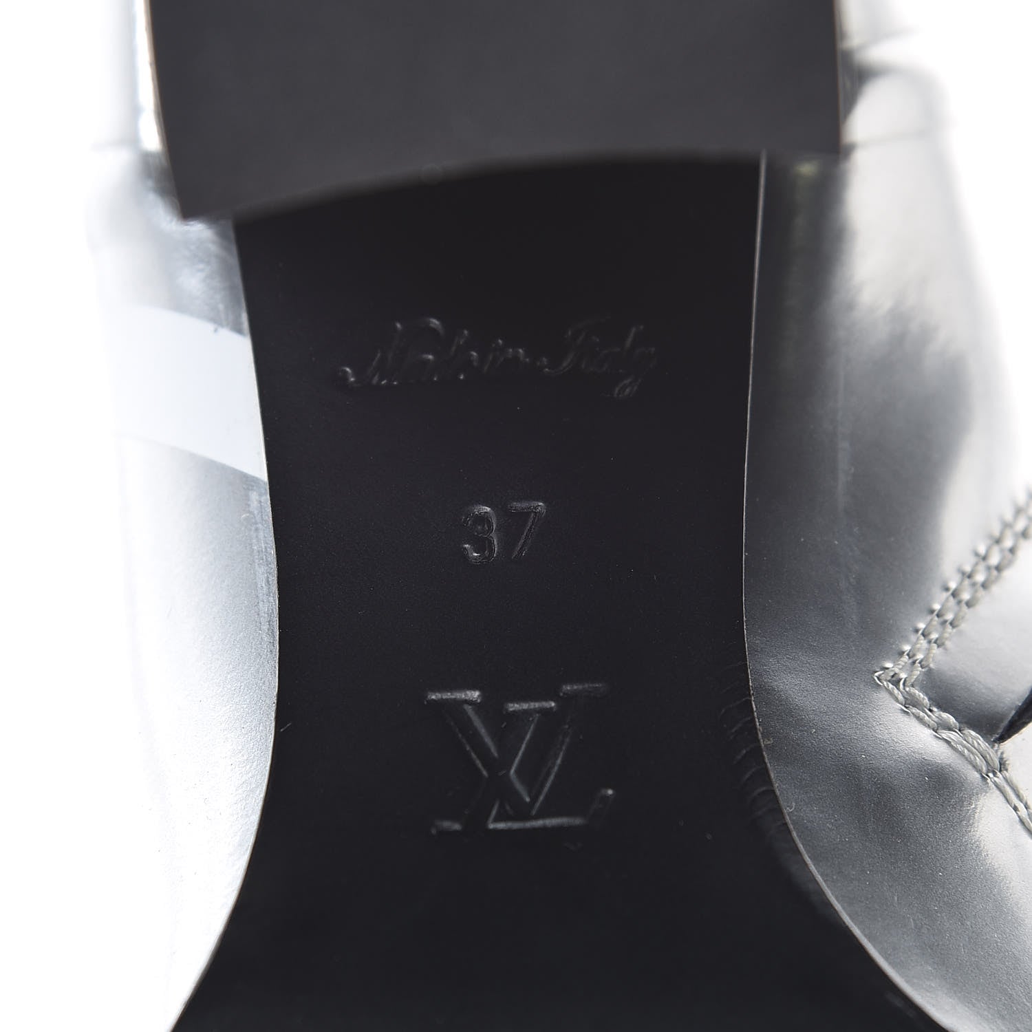 Louis Vuitton Patent Calfskin Spaceship Star Trail Ankle Boots 37 Silver 6 of 6
