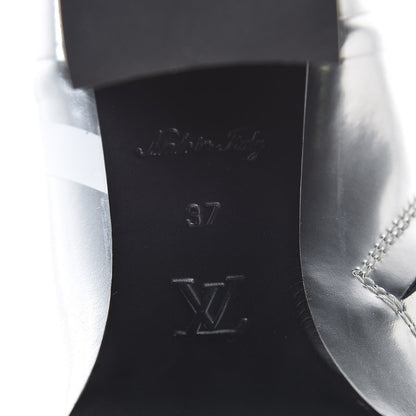 Louis Vuitton Patent Calfskin Spaceship Star Trail Ankle Boots 37 Silver 6 of 6