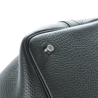 Hermes Taurillon Clemence Swift Bi-Color Picotin 22 MM Plomb Graphite 8 of 11