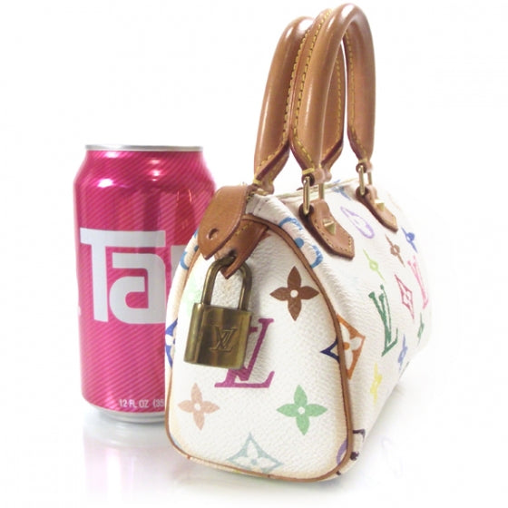 Monogram Multicolor Mini Sac HL Speedy White