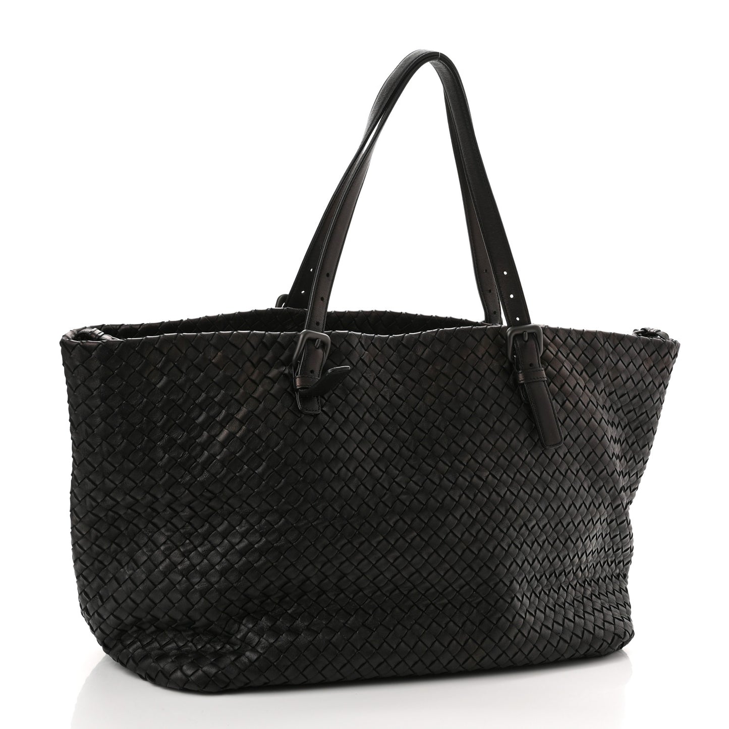 Nappa Intrecciato Large Cesta Tote Black