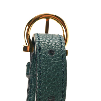 Salvatore Ferragamo Grained Calfskin Sofia Satchel Dark Green 10 of 10
