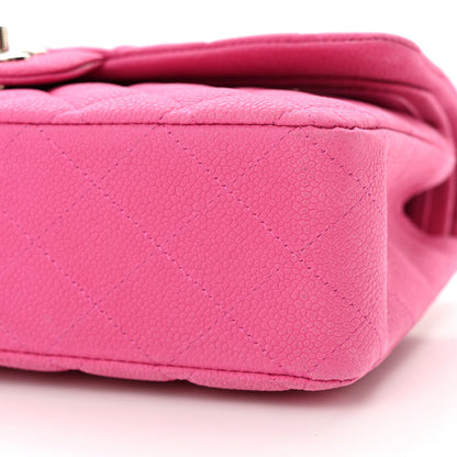 Chanel Iridescent Caviar Quilted Medium Double Flap Pink 10 of 13