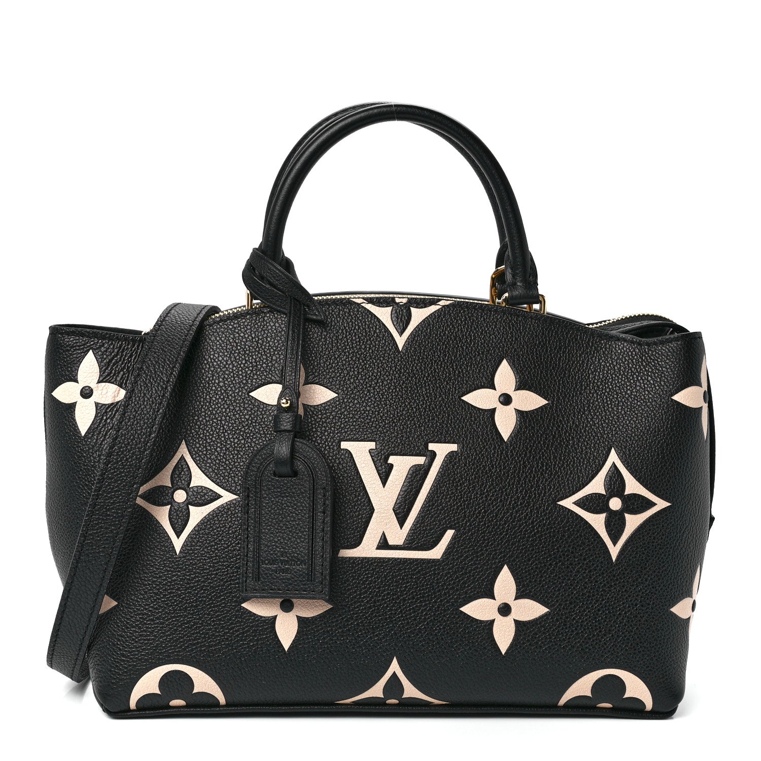 Louis Vuitton LOUIS VUITTON Empreinte Monogram Giant Petit Palais Black Beige 1 of 11