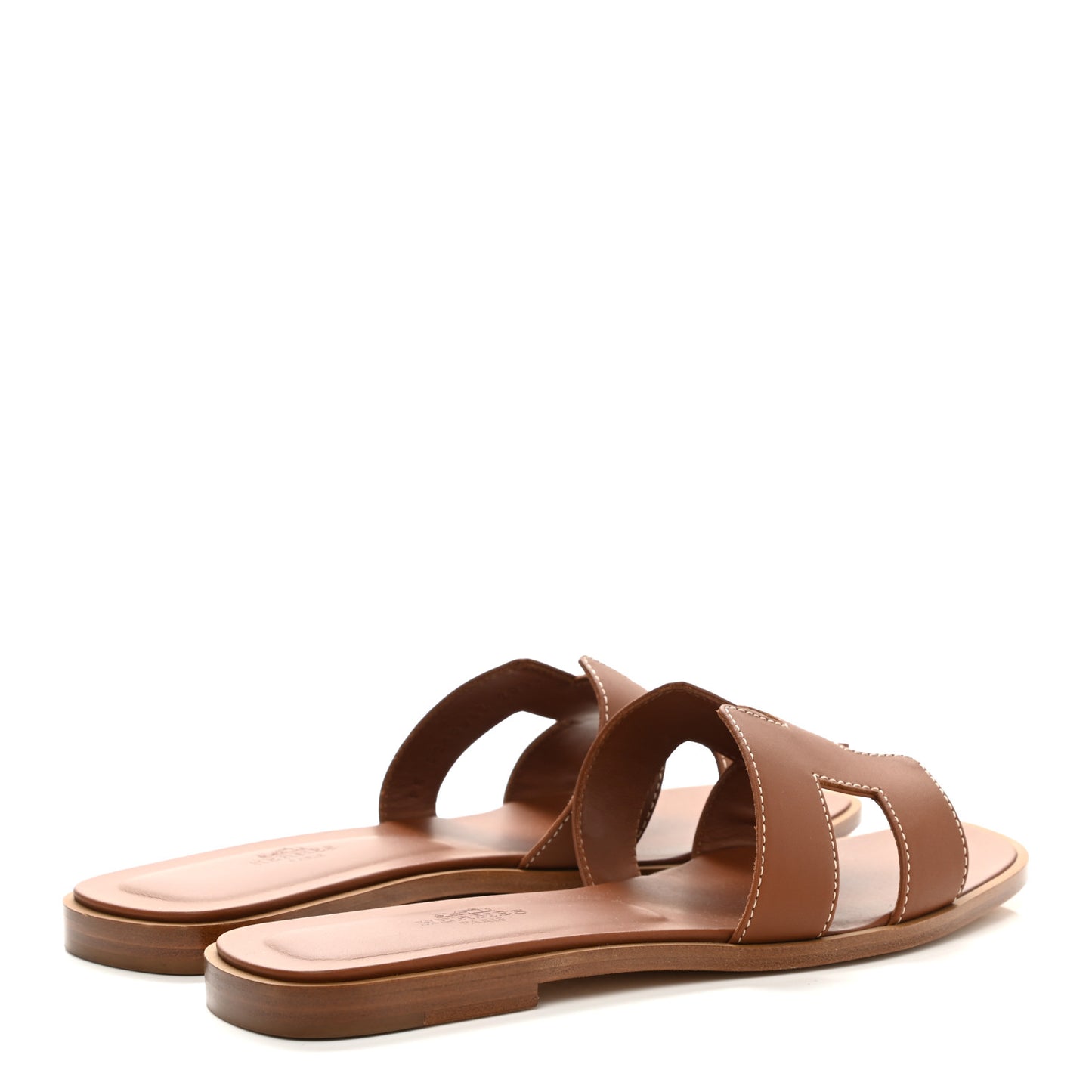 Box Calfskin Oran Sandals 37 Gold