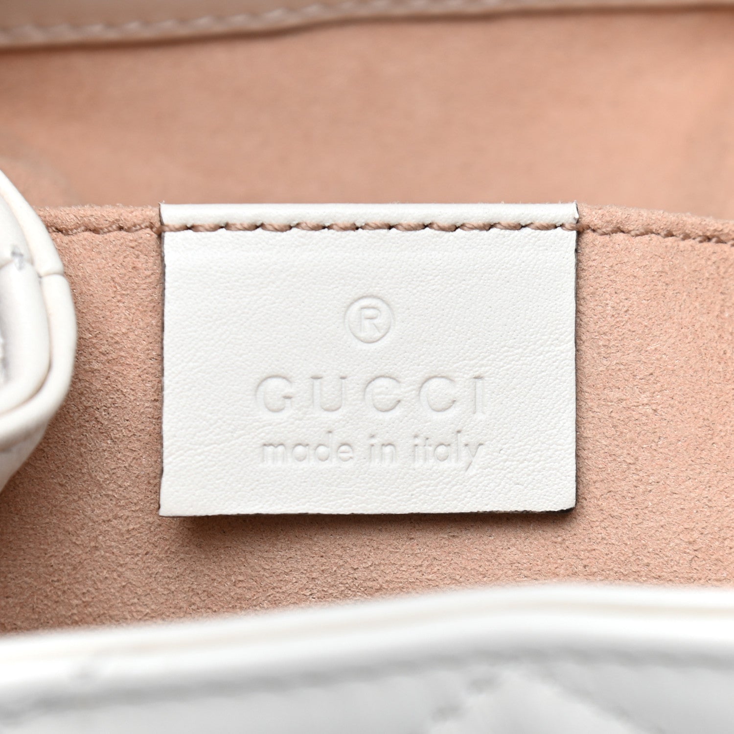 Gucci Calfskin Matelasse GG Marmont Flap Backpack White 6 of 9