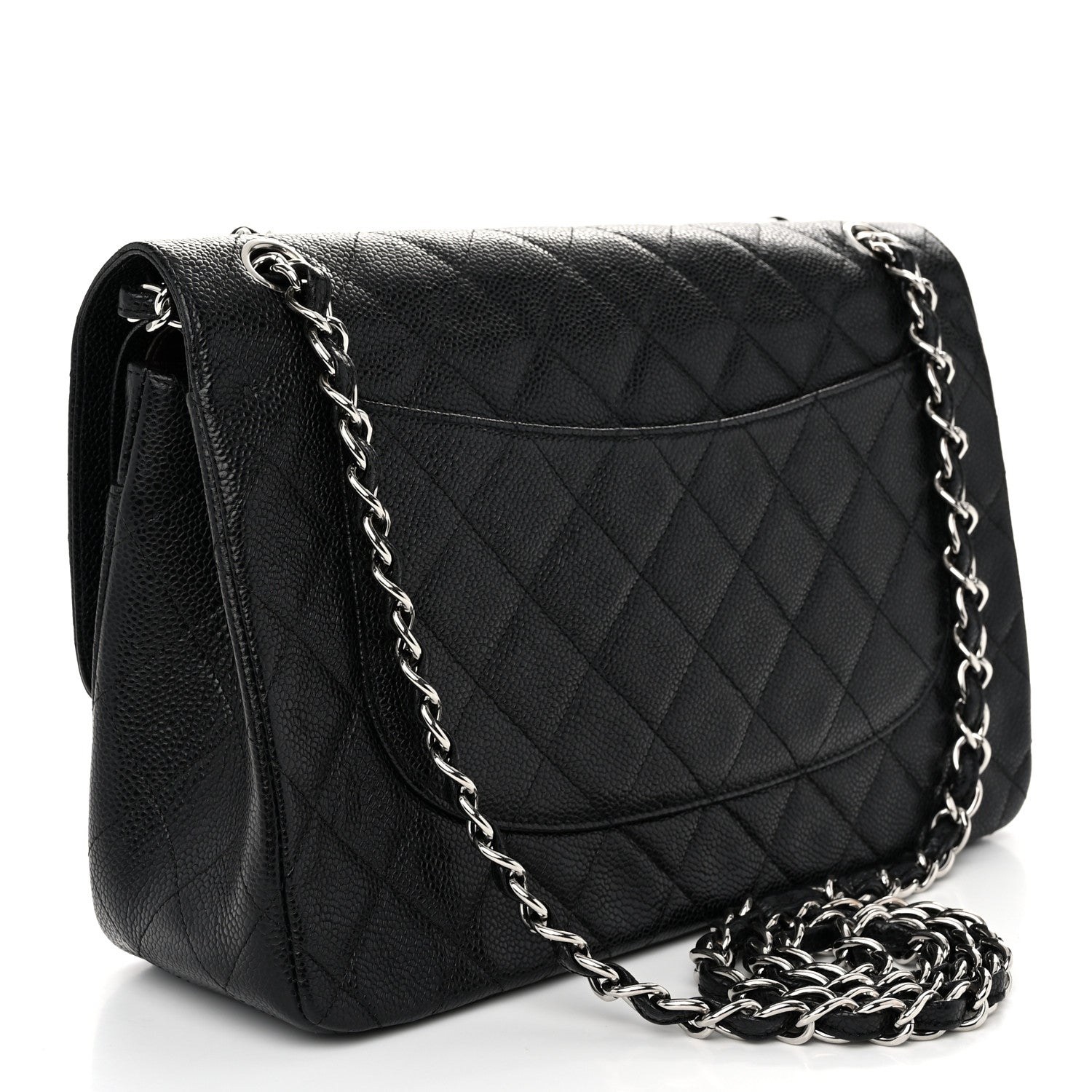 Chanel Caviar Quilted Jumbo Double Flap Black 3 of 11