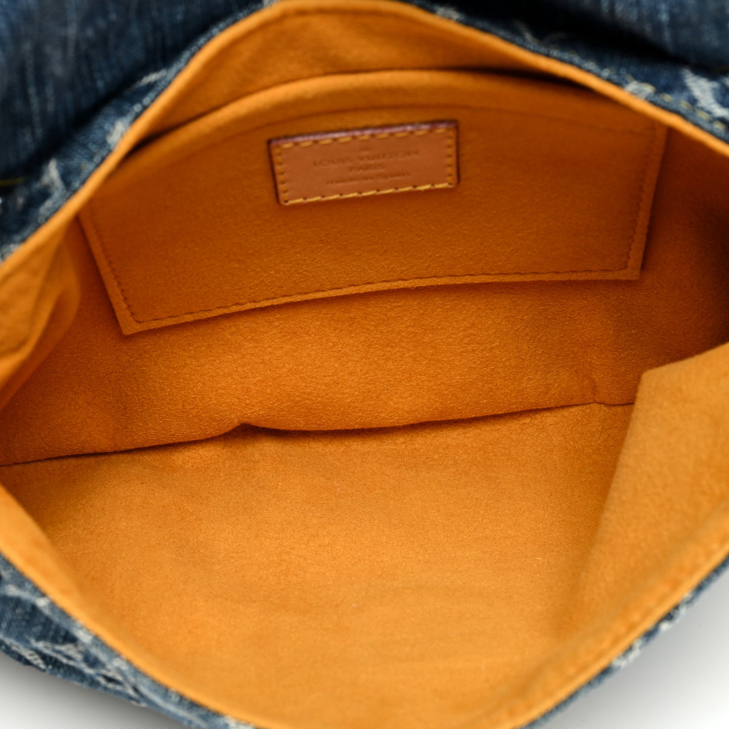 Monogram Denim Mini Pleaty Blue