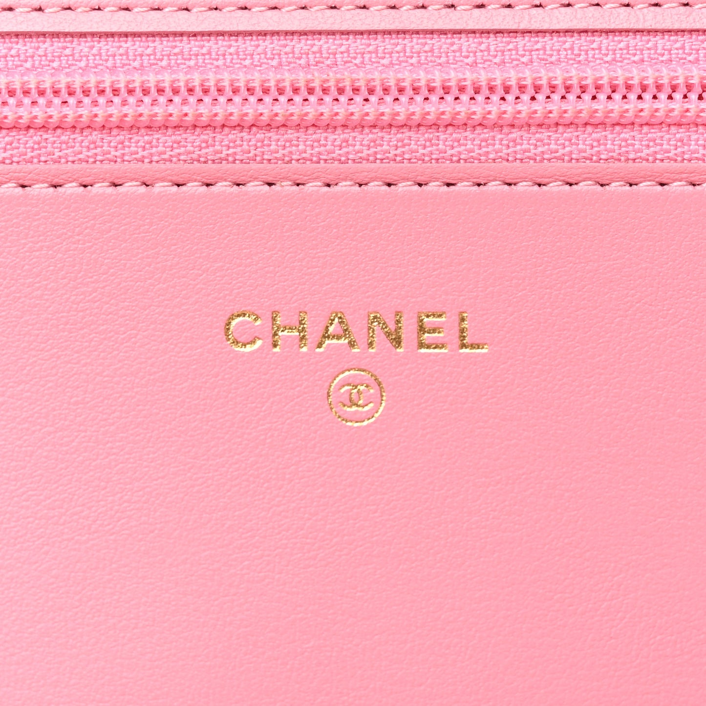 Caviar Quilted Boy Wallet On Chain WOC Light Pink