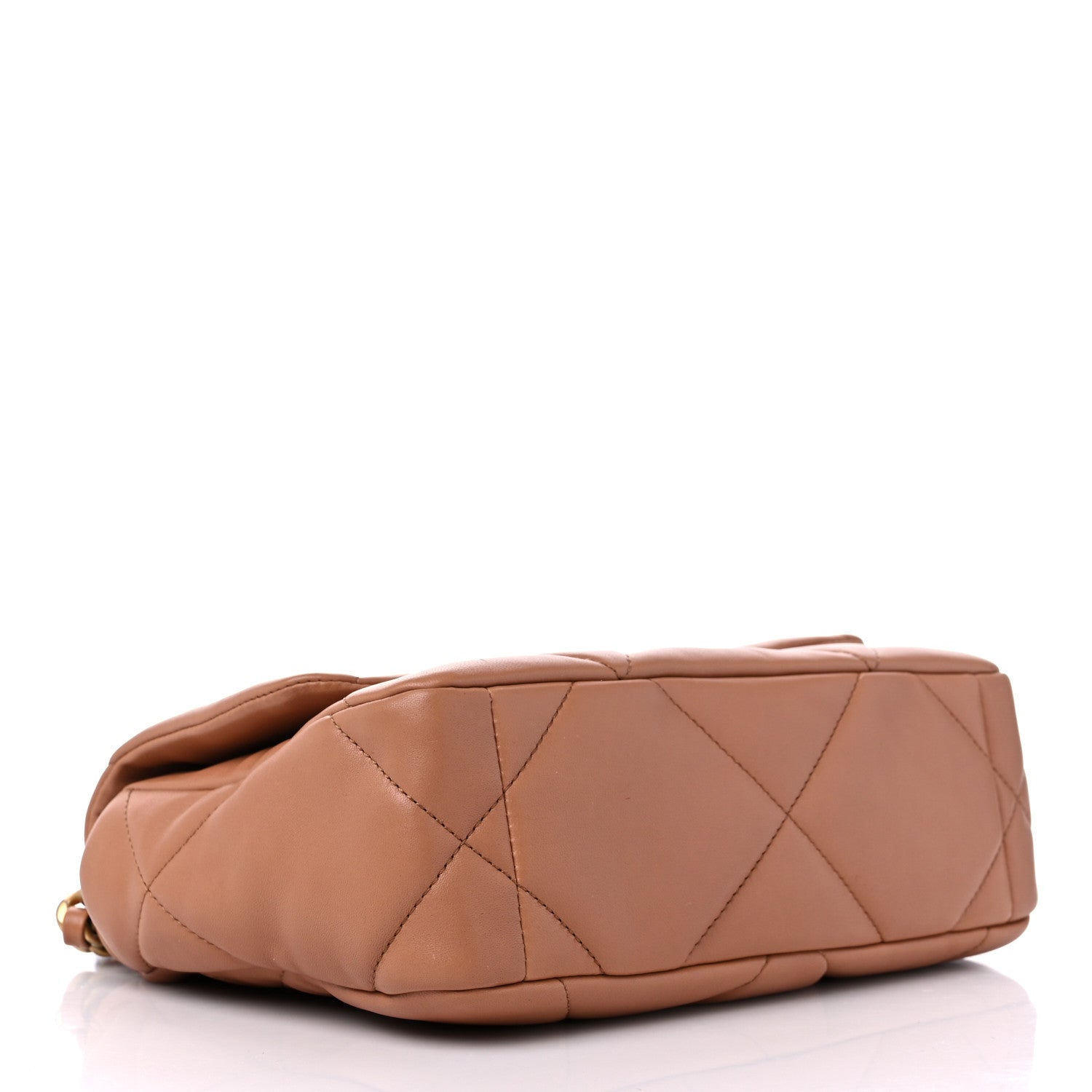Chanel Lambskin Quilted Medium Chanel 19 Flap Brown 3 of 8