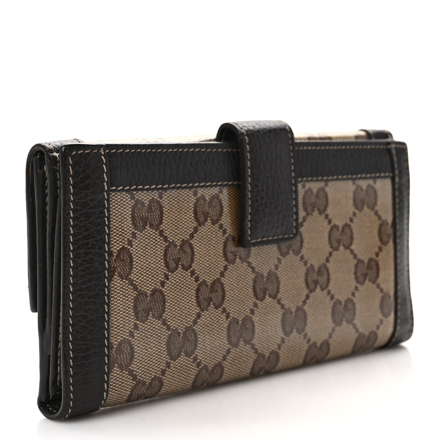 Crystal Monogram Continental Charmy Wallet Brown