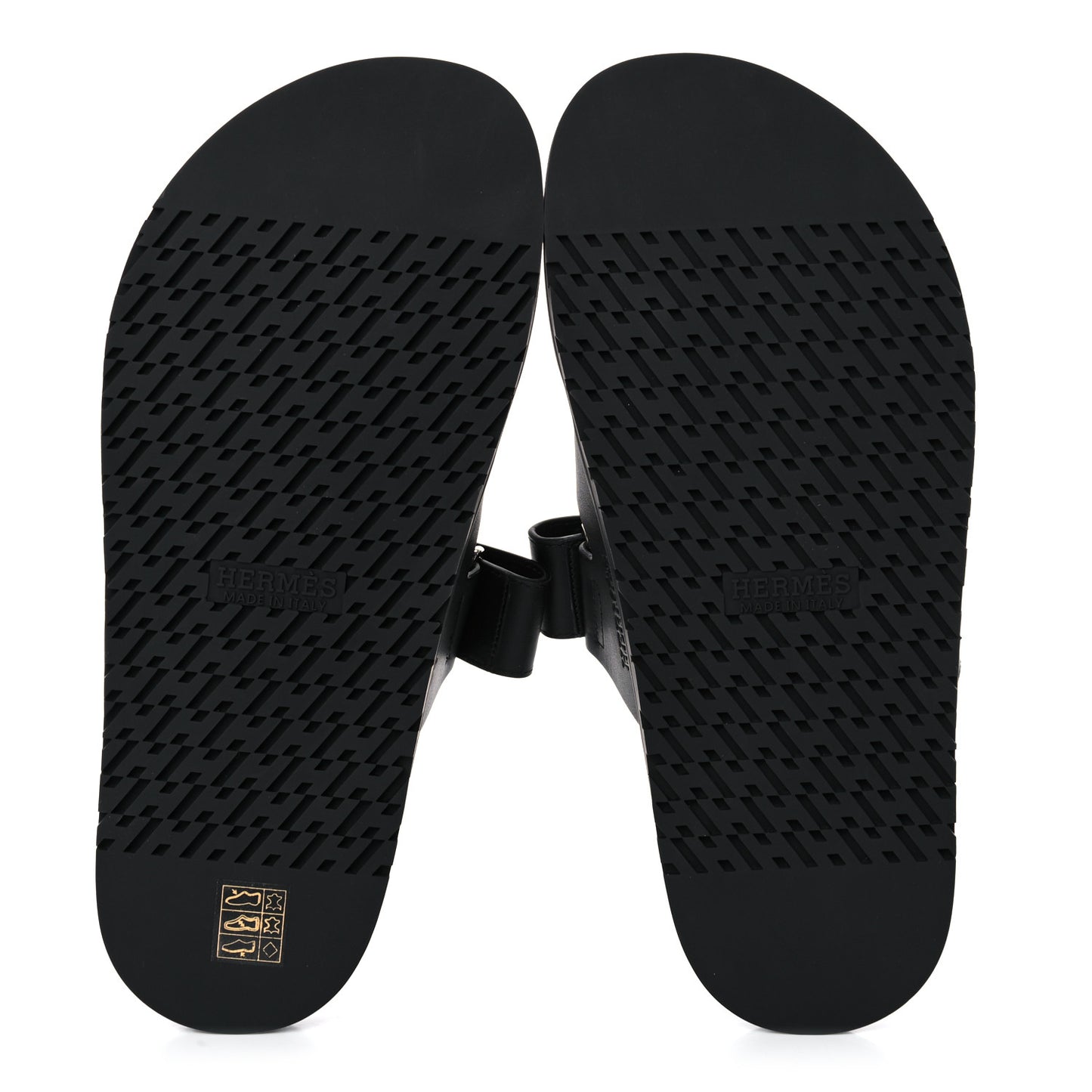 Calfskin Womens Chypre Sandals 41.5 Black