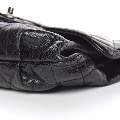 Chanel Caviar Quilted Medium Elastic Flap Black 9 of 9