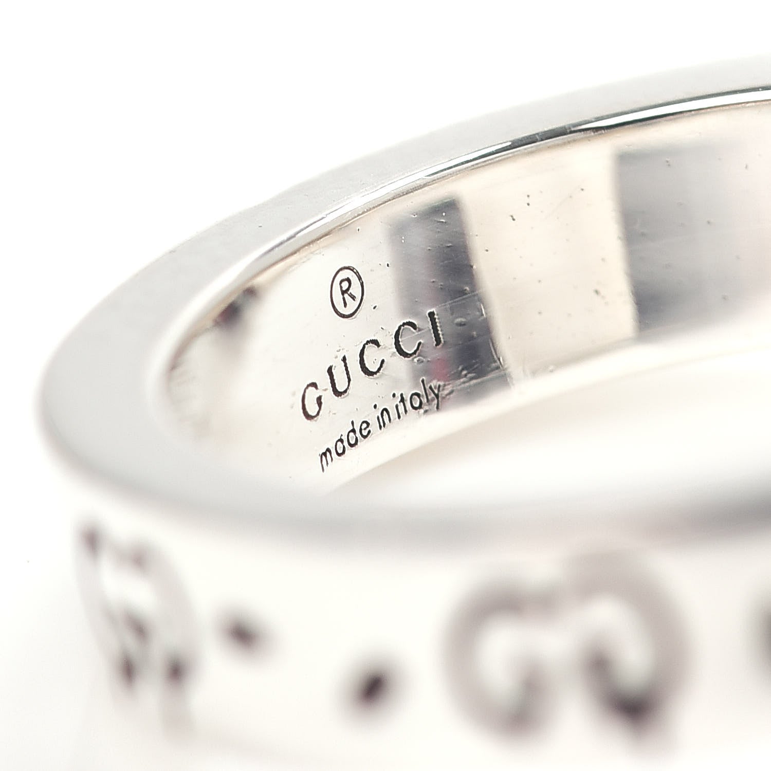 Gucci Sterling Silver GucciGhost Pineapple Ring 49 4.75 5 of 5