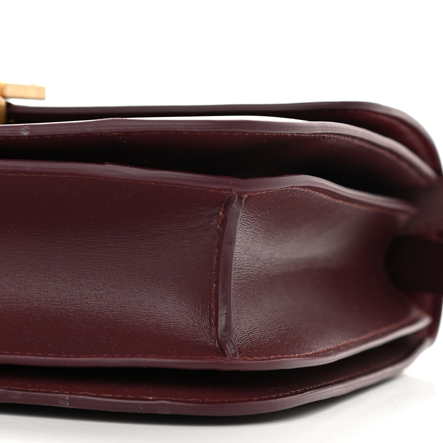Celine Box Calfskin Medium Classic Box Flap Bag Burgundy 6 of 12