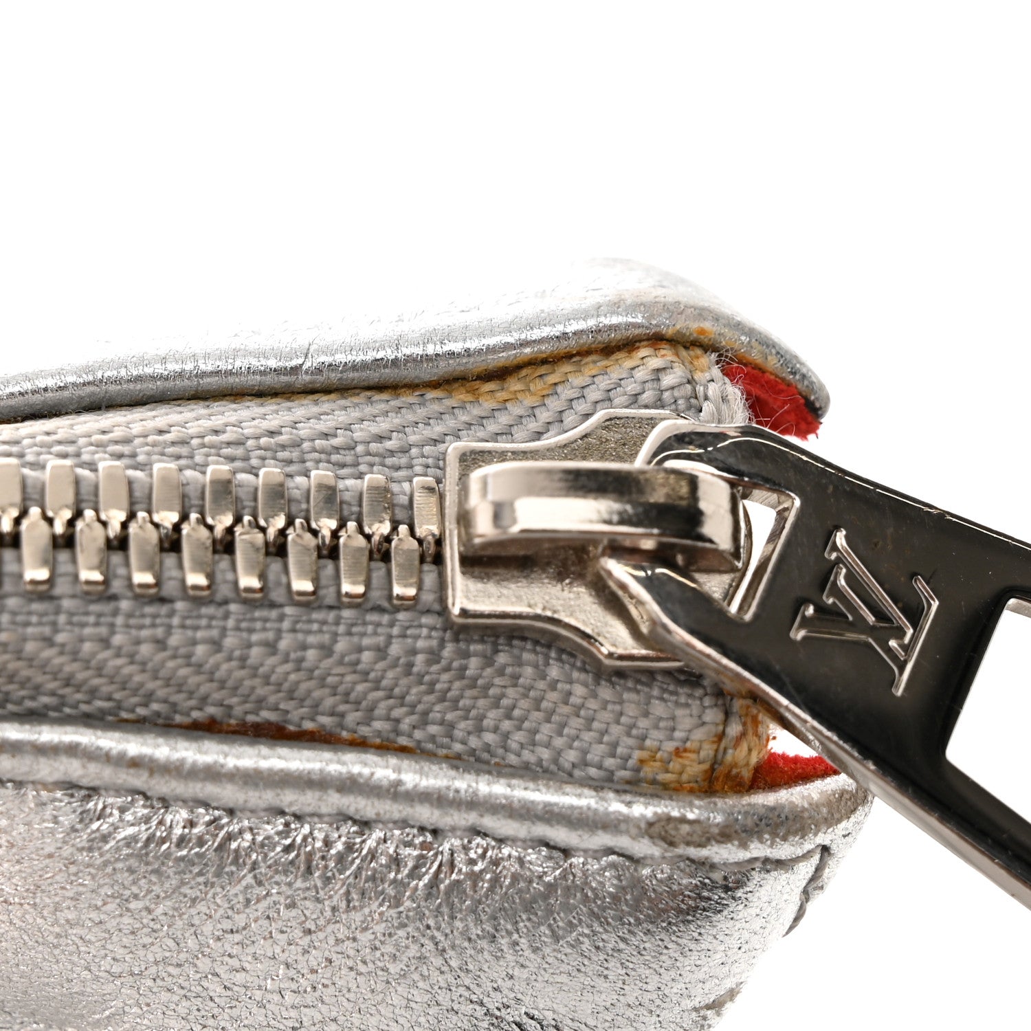 Louis Vuitton Metallic Lambskin Embossed Monogram Coussin PM Silver 13 of 16