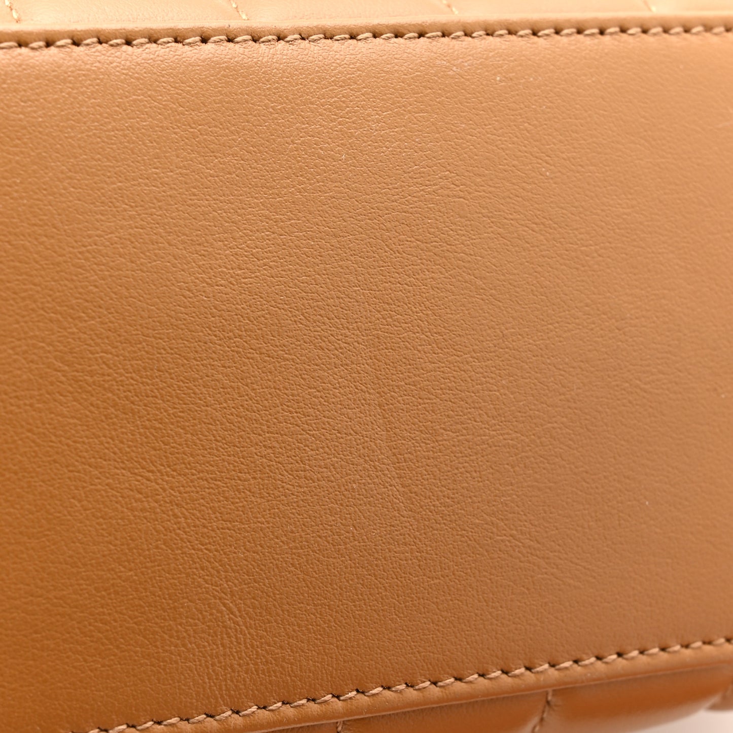 Calfskin Y Quilted Monogram Small Loulou Chain Satchel Dark Natural