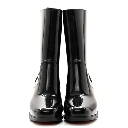Christian Louboutin Recycled PVC Calfskin Loubirain 70 Boots 39 Black 2 of 9