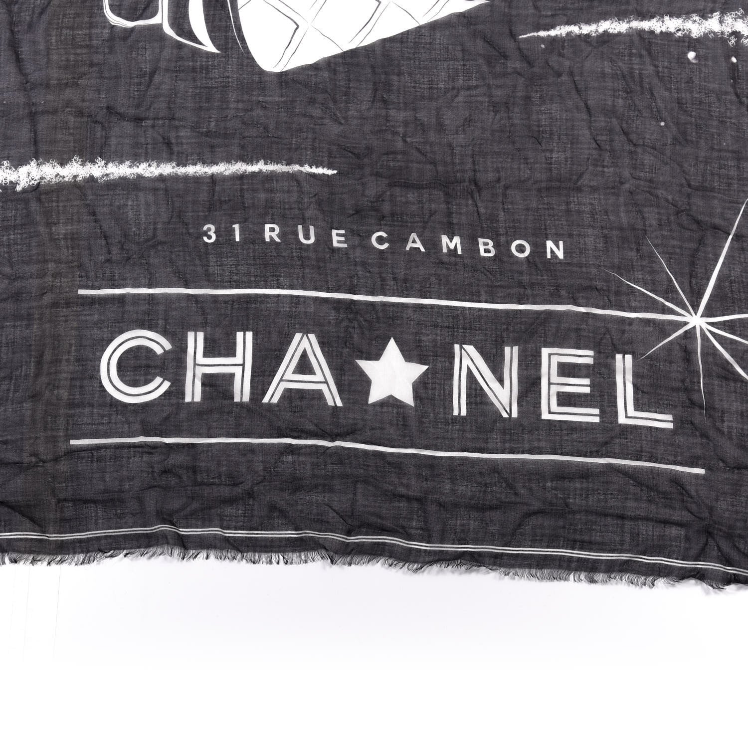 Chanel Cashmere Trendy Flap Scarf Black 3 of 6
