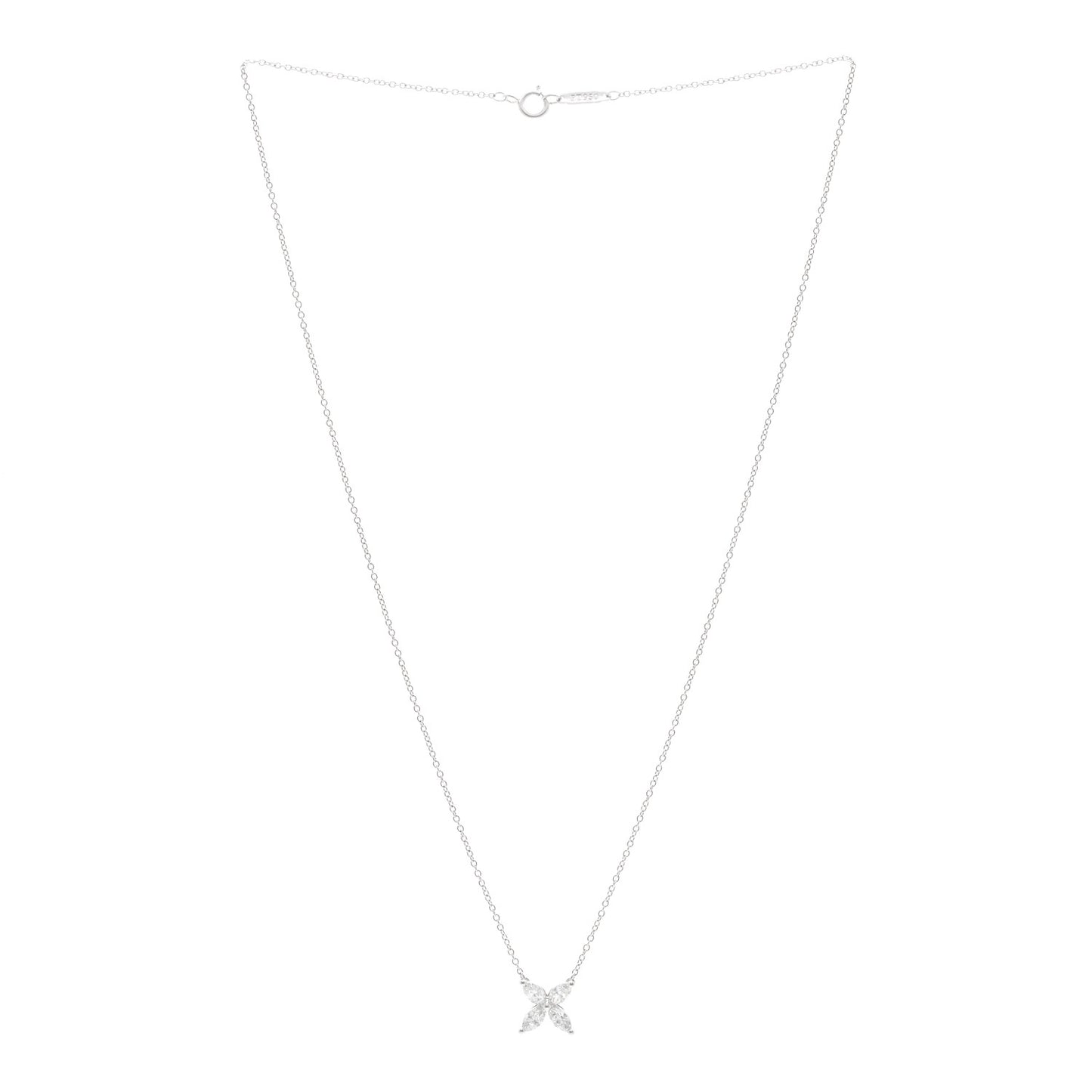 Platinum Diamond Small Victoria Necklace